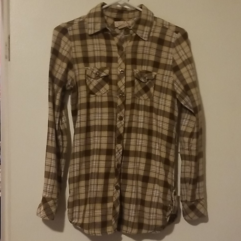 Checkered button up flannel